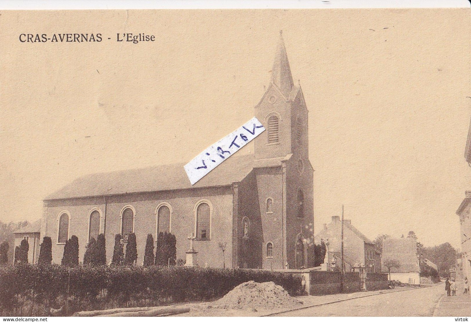Cras-Avernas : L'eglise    (   marcophilie )