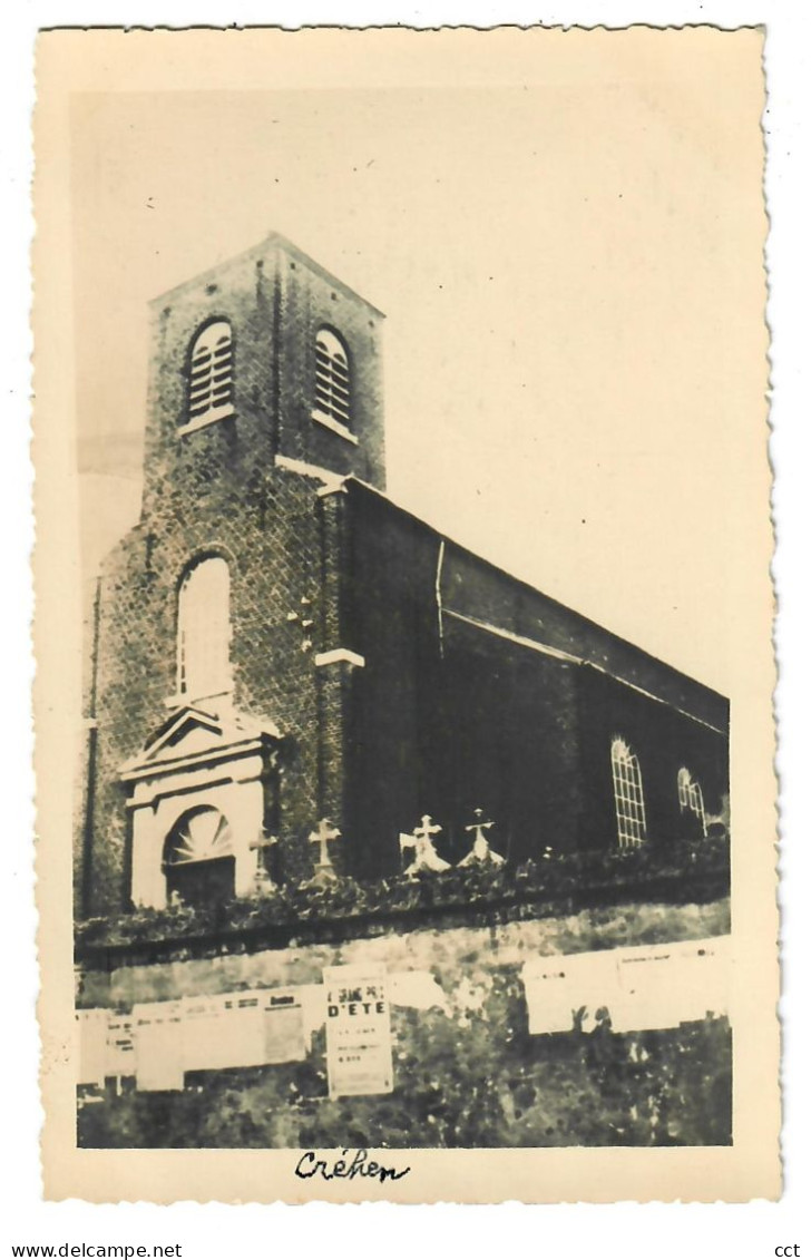 Crehen  Hannuit  CARTE PHOTO de l' Eglise