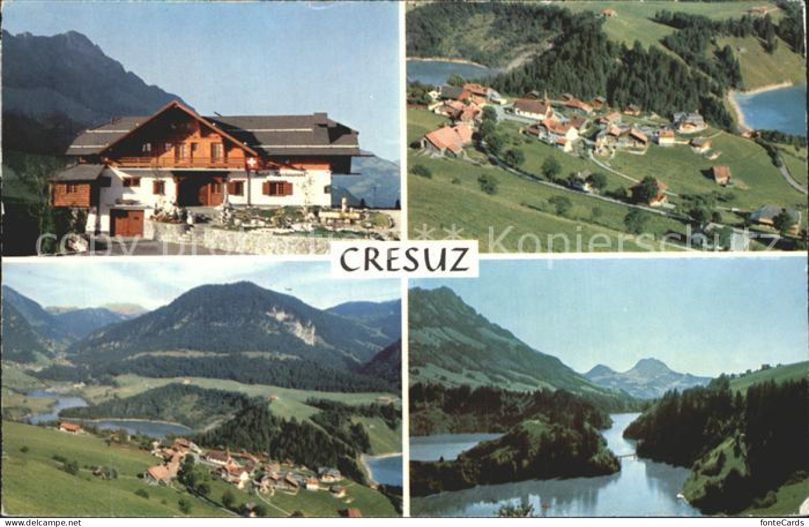 Cresuz Vallee de la Jogne Lac de Montsalvens