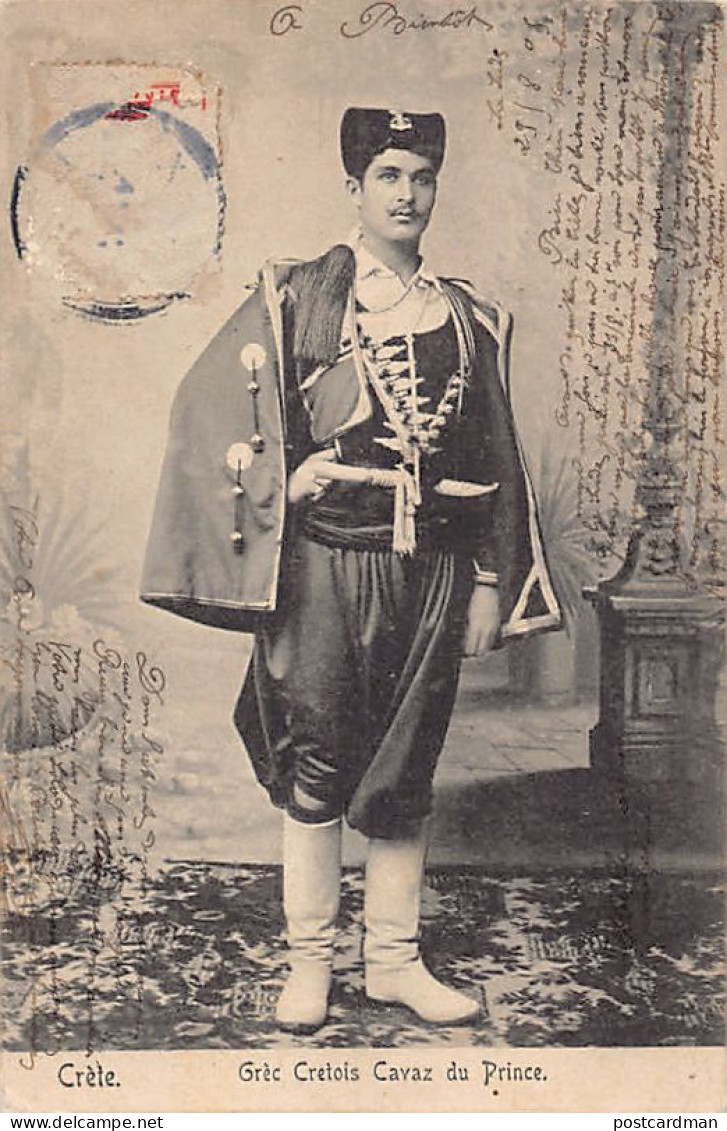 Crete - Cretan Greek - Kavas of Prince George - SEE SCANS FOR CONDITION - Publ. E. A. Cavaliero