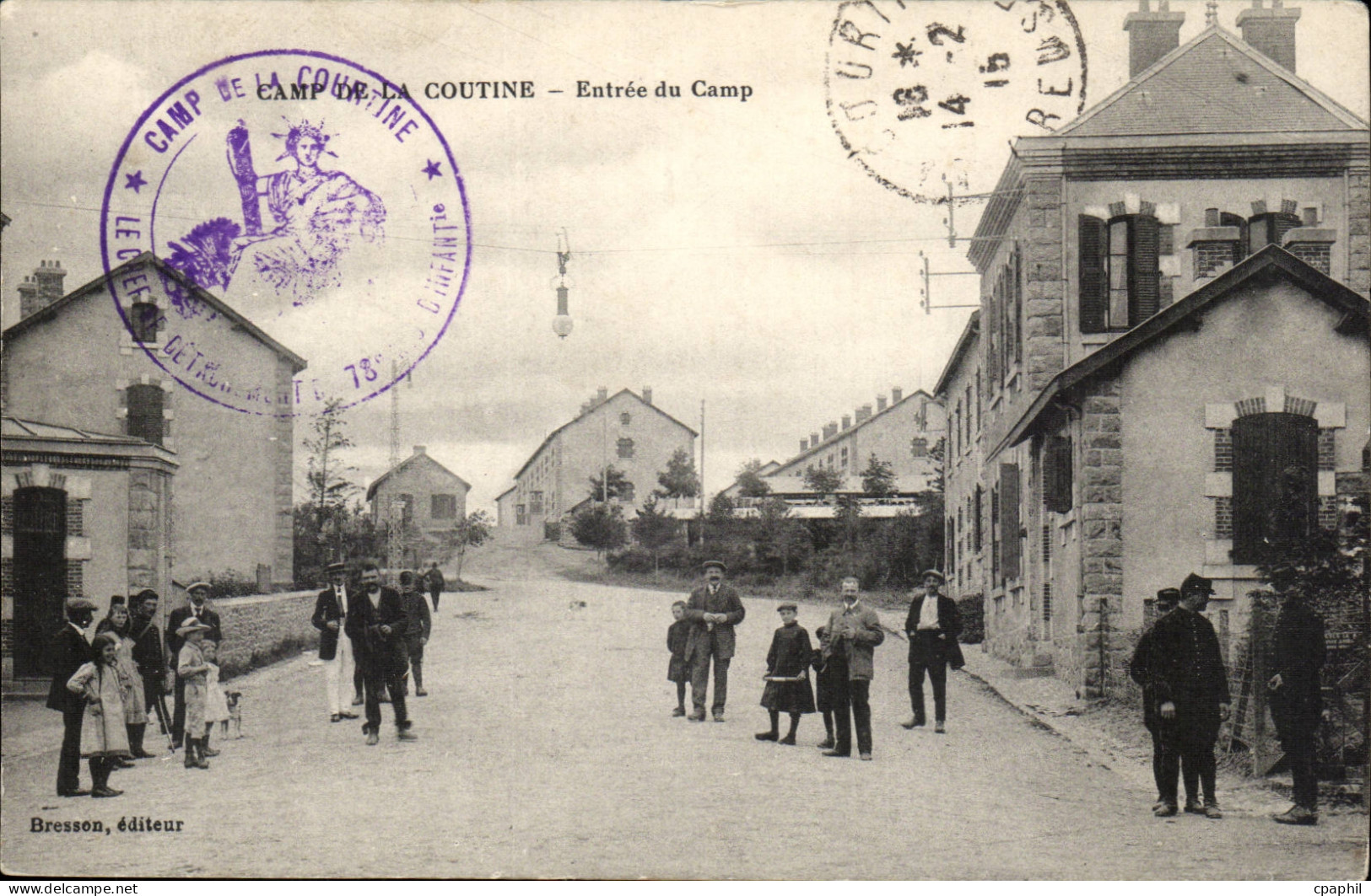 Creuse CPA La Courtine Entree du camp