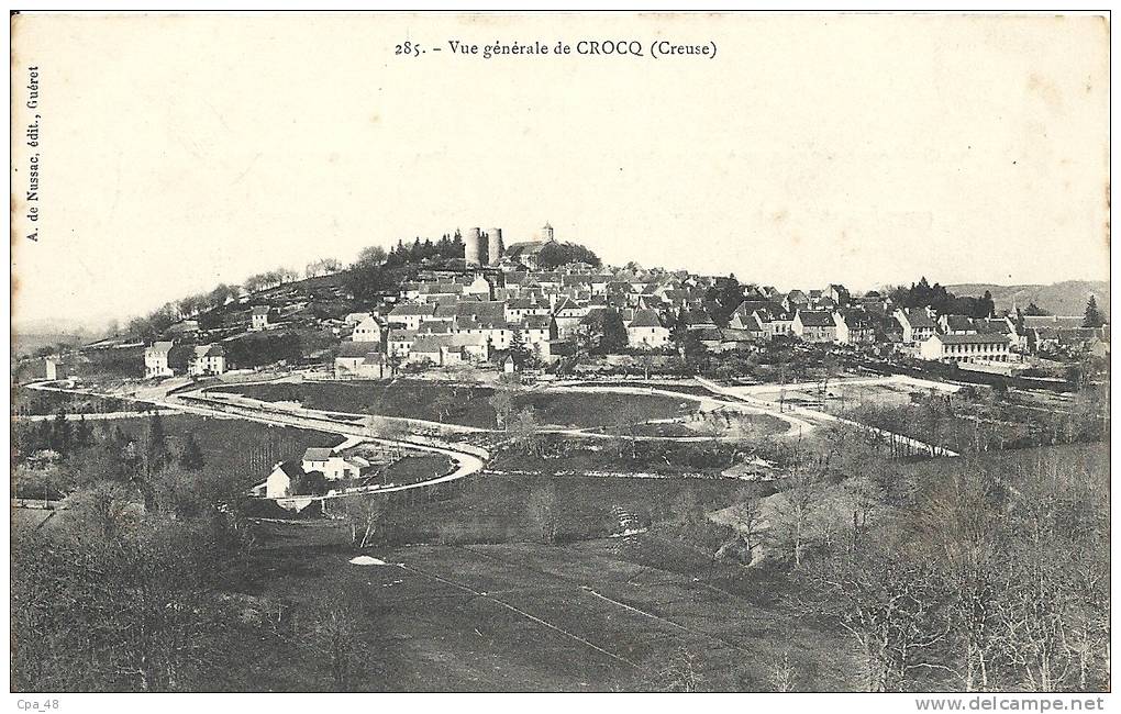 Creuse- Vue Générale de Crocq.