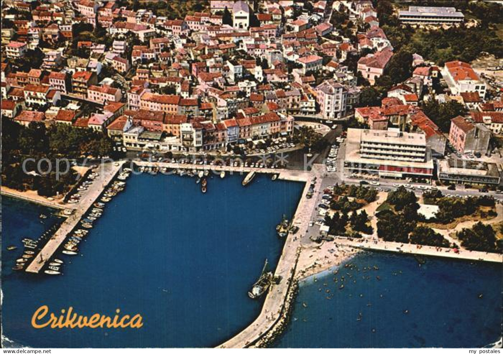 Crikvenica Kroatien Fliegeraufnahme