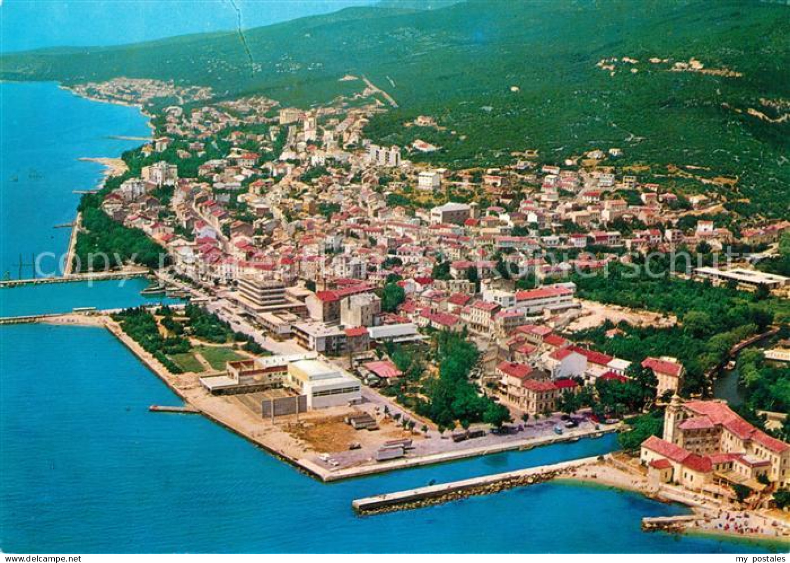 Crikvenica Kroatien Fliegeraufnahme