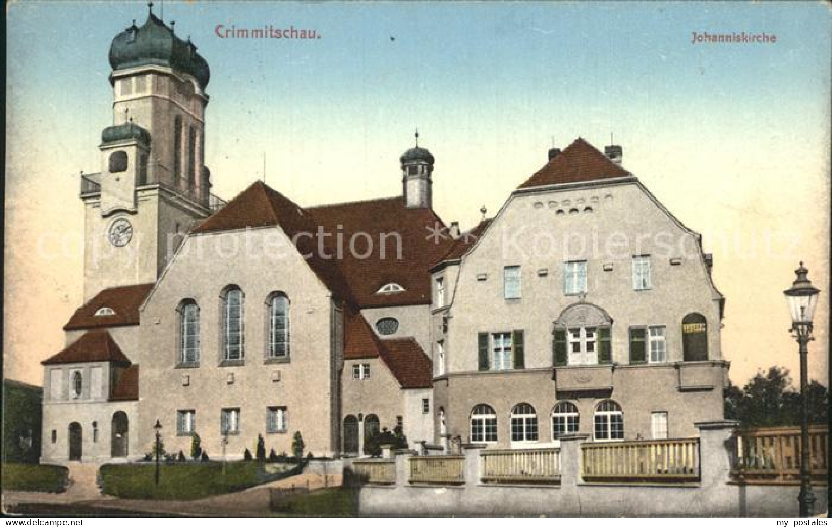 Crimmitschau Johanniskirche Bahnpost