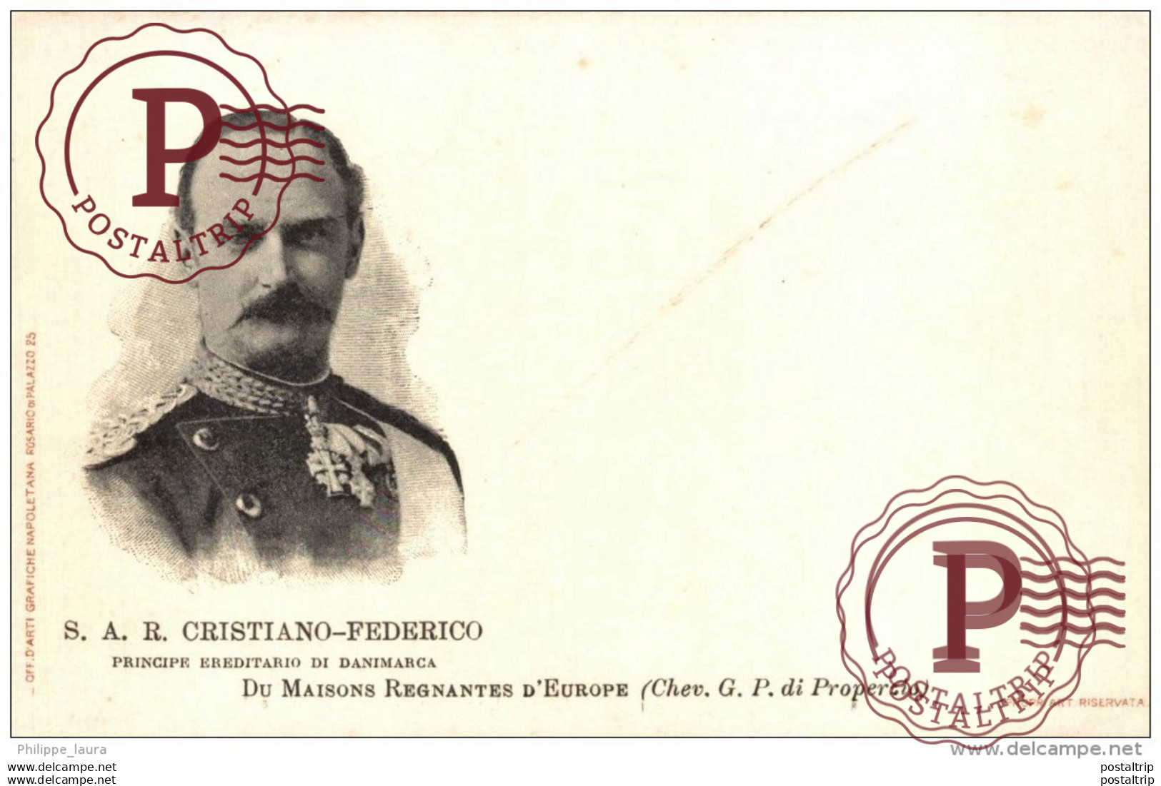 CRISTIANO FEDERICO  S A R   PRINCIPE EREDITARIO DI DANIMARCA  DU MAISONS REGNANTES D'EUROPE  DIMANARCA DENMARK