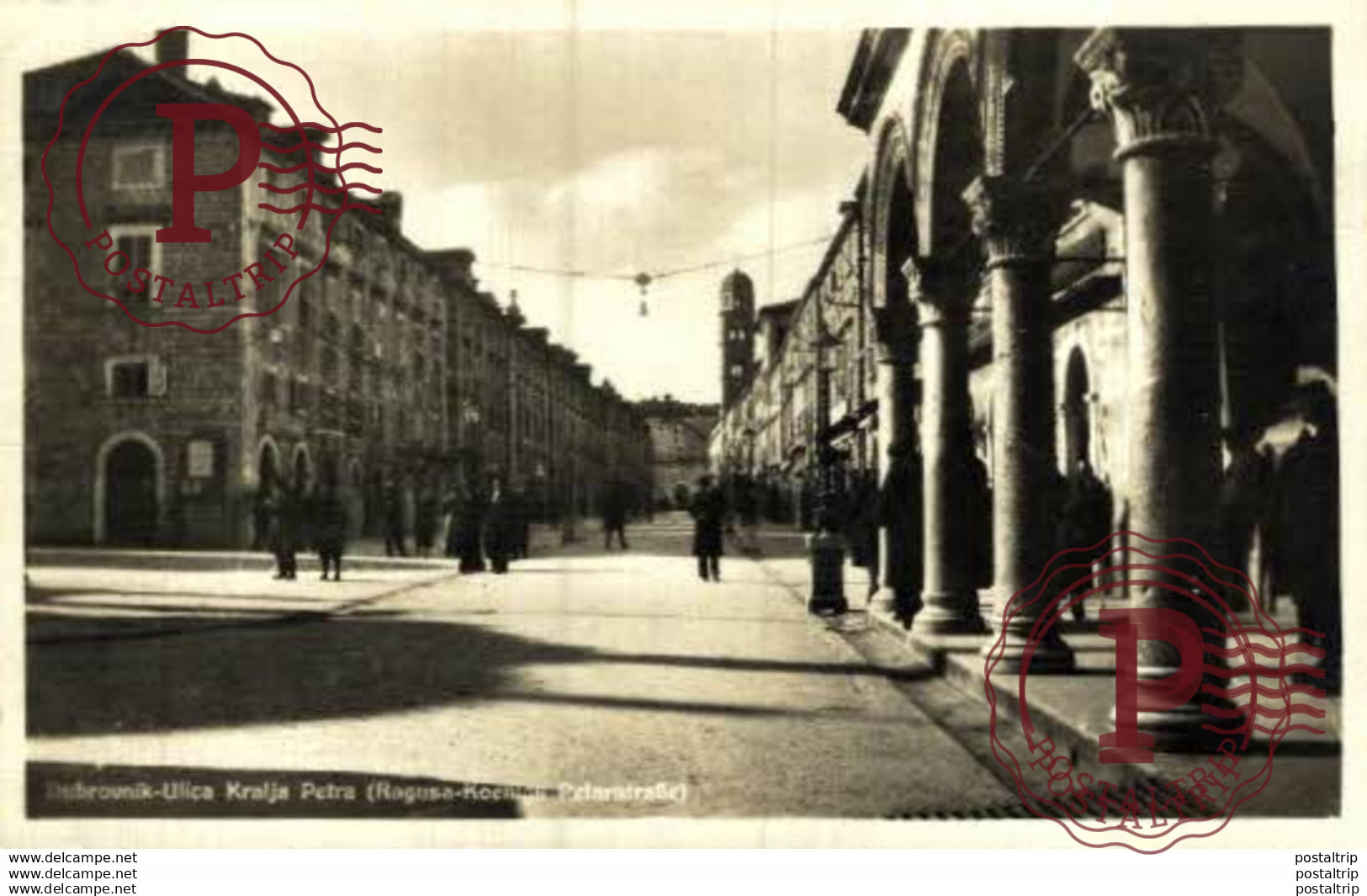 CROACIA // CROATIE. DUBROVNIK ULICA KRALJA PETRA REAL PHOTO
