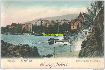 CPA ABBAZIA BRANDUNG AM NORDSTRAND