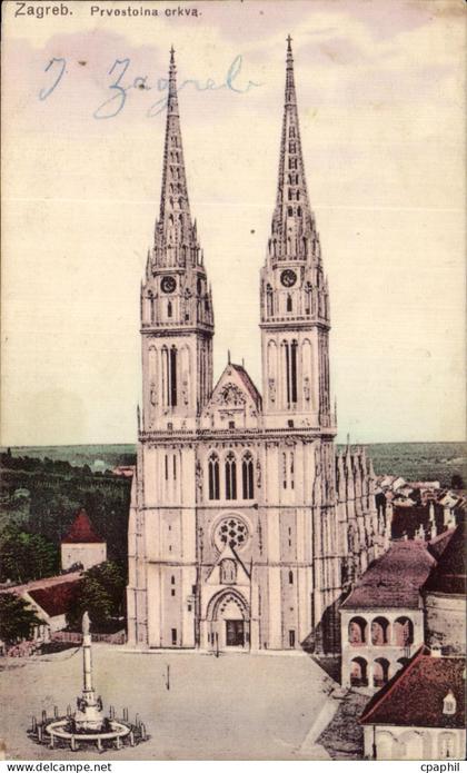 CPA Zagreb Prvostoina crkva Croatie Croatia