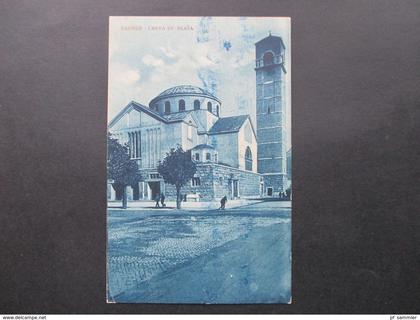 Jugoslawien / Kroatien 1921 Zagreb Crkva SV. Blaza. Lela Zagreb. Blauer Maschinen Stempel Lepiti Marke