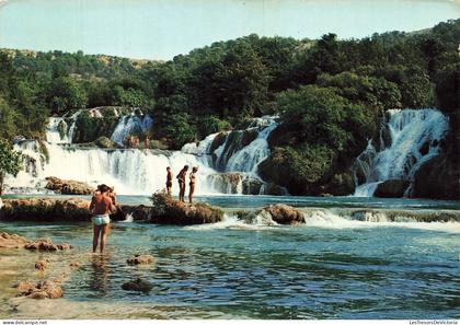 CROATIE - Slapovi Krke - cascade - animé - Parc national - CP
