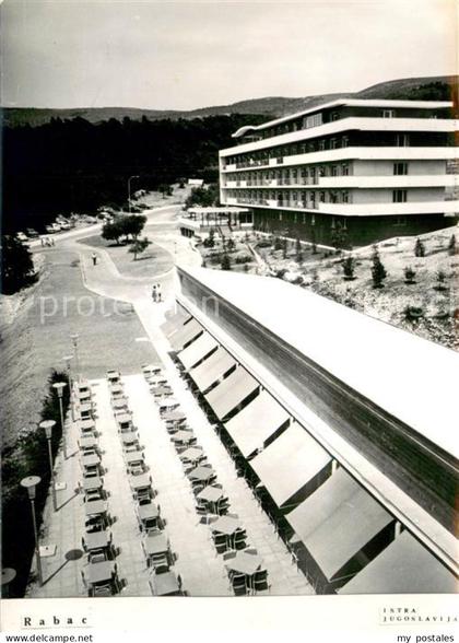 Rabac Kroatien Istra Jugoslavia Hotel Terrasse