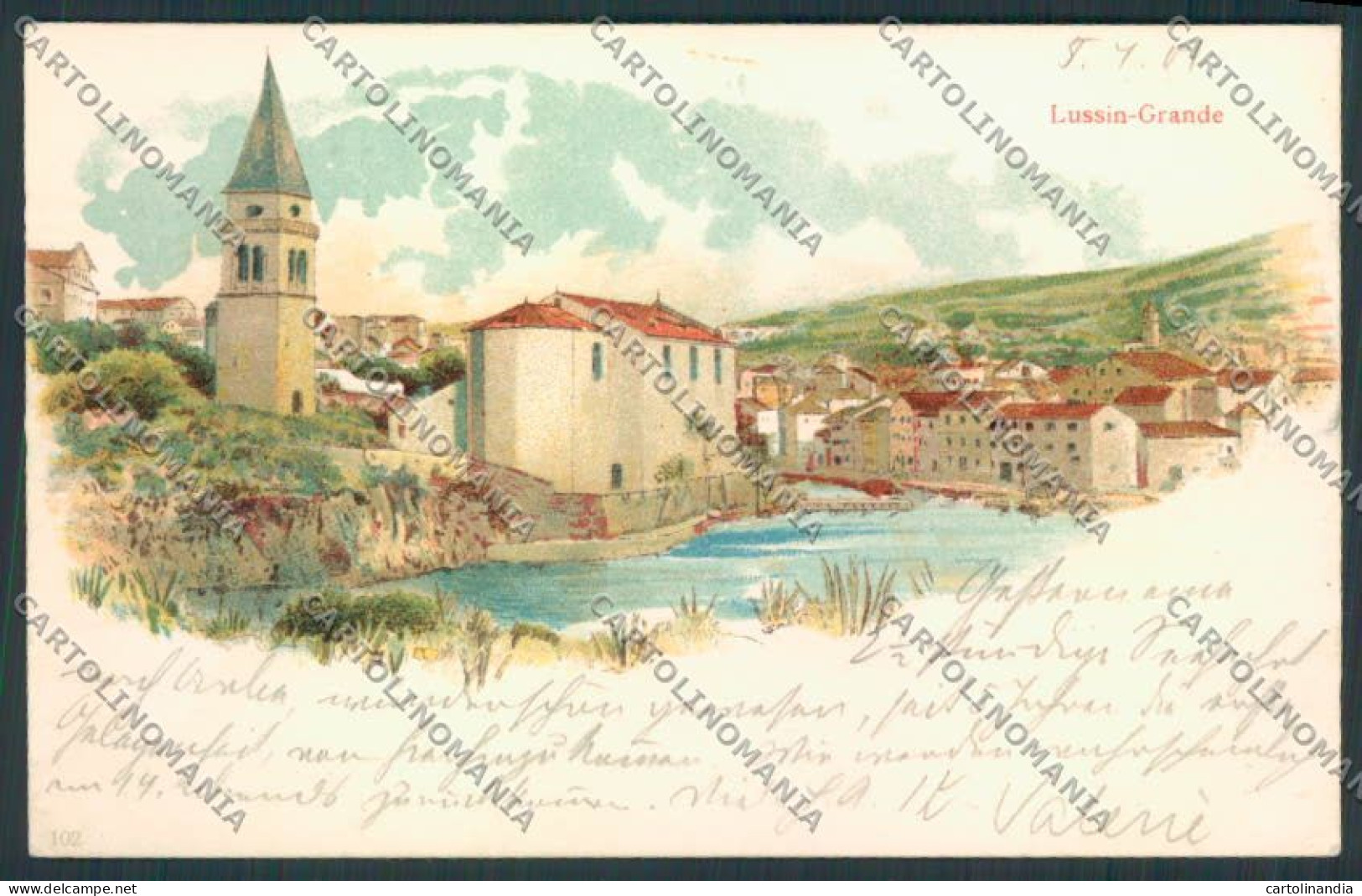 Croazia Croatia Lussingrande cartolina RB4549