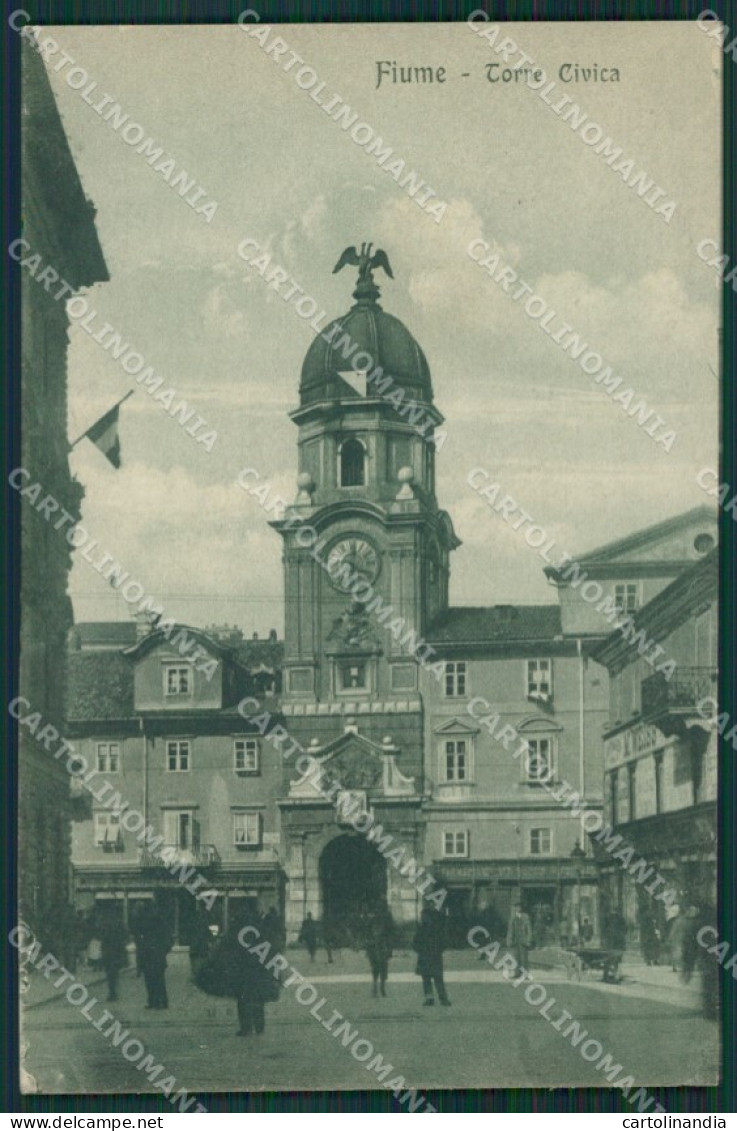 Croazia Fiume cartolina KV6444