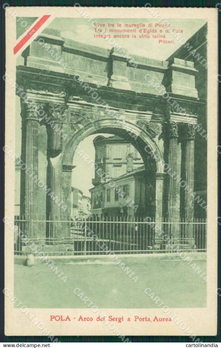 Croazia Pola Pitteri cartolina KV2942