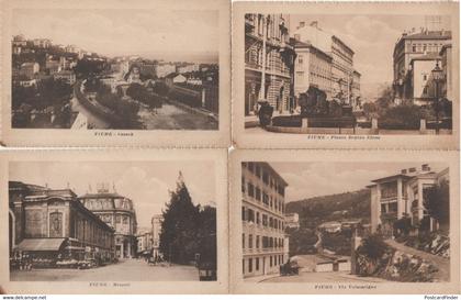 Fiume Via Valscurigna Mercati Sussak 4x Old Croatia Postcard s