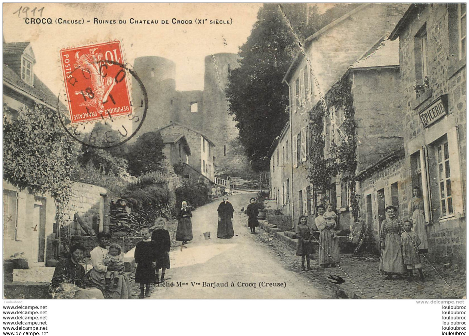 CROCQ RUINES DU CHATEAU DE CROCQ