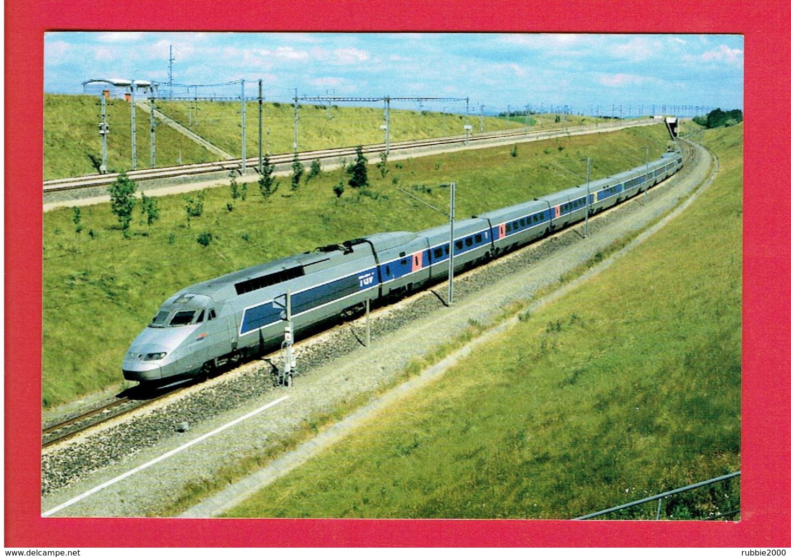 CROISILLES 2000 T.G.V. AU NIVEAU DU P.R.C.I. DE CROISILLES CARTE EN TRES BON ETAT