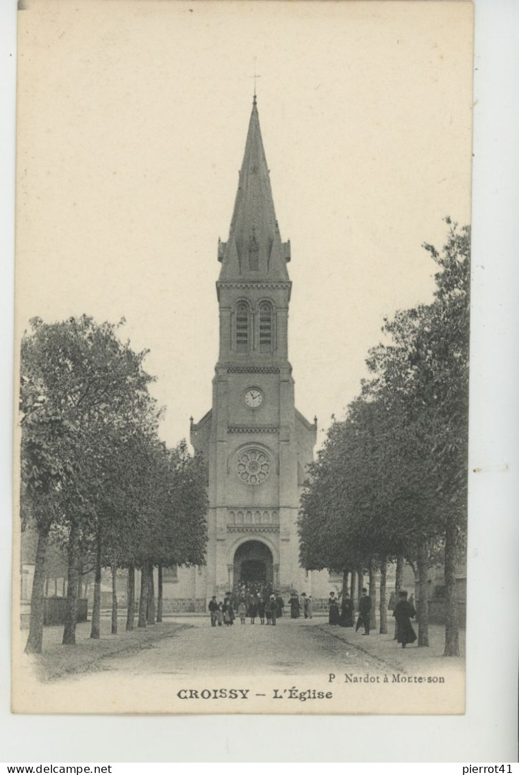 CROISSY SUR SEINE - L'Eglise (animation)