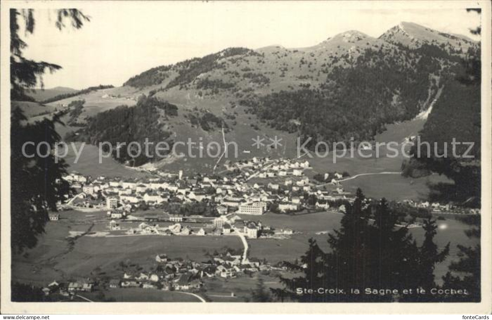 Croix VD Ste La Sagne et le Cochet