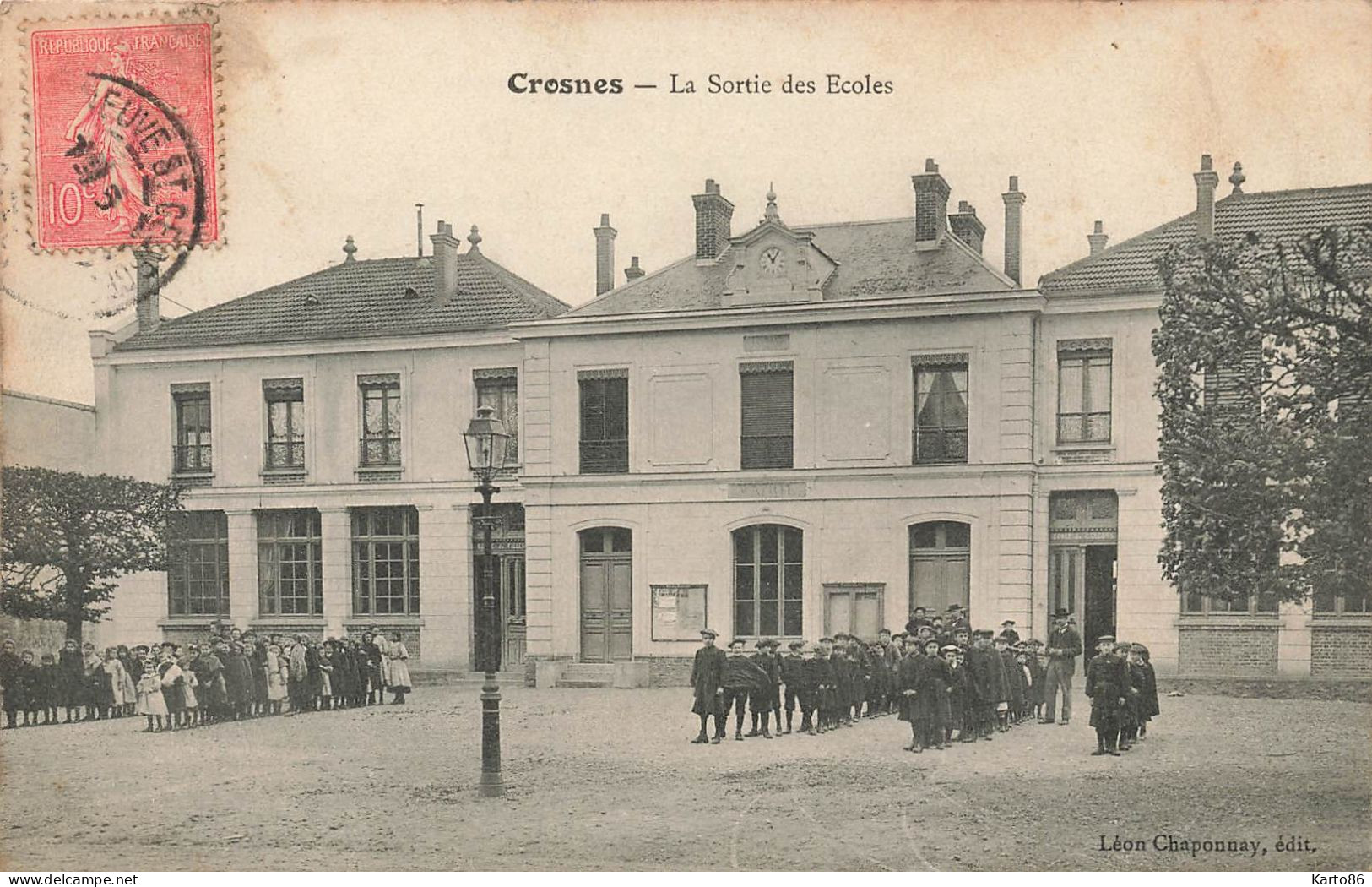 crosne * crosnes * la sortie des écoles * groupe scolaire