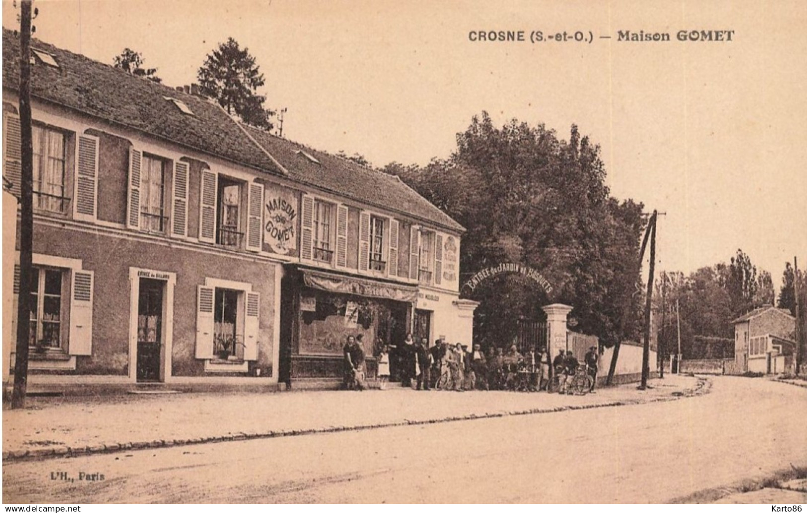 crosne * crosnes * rue et maison GOMET , commerce magasin