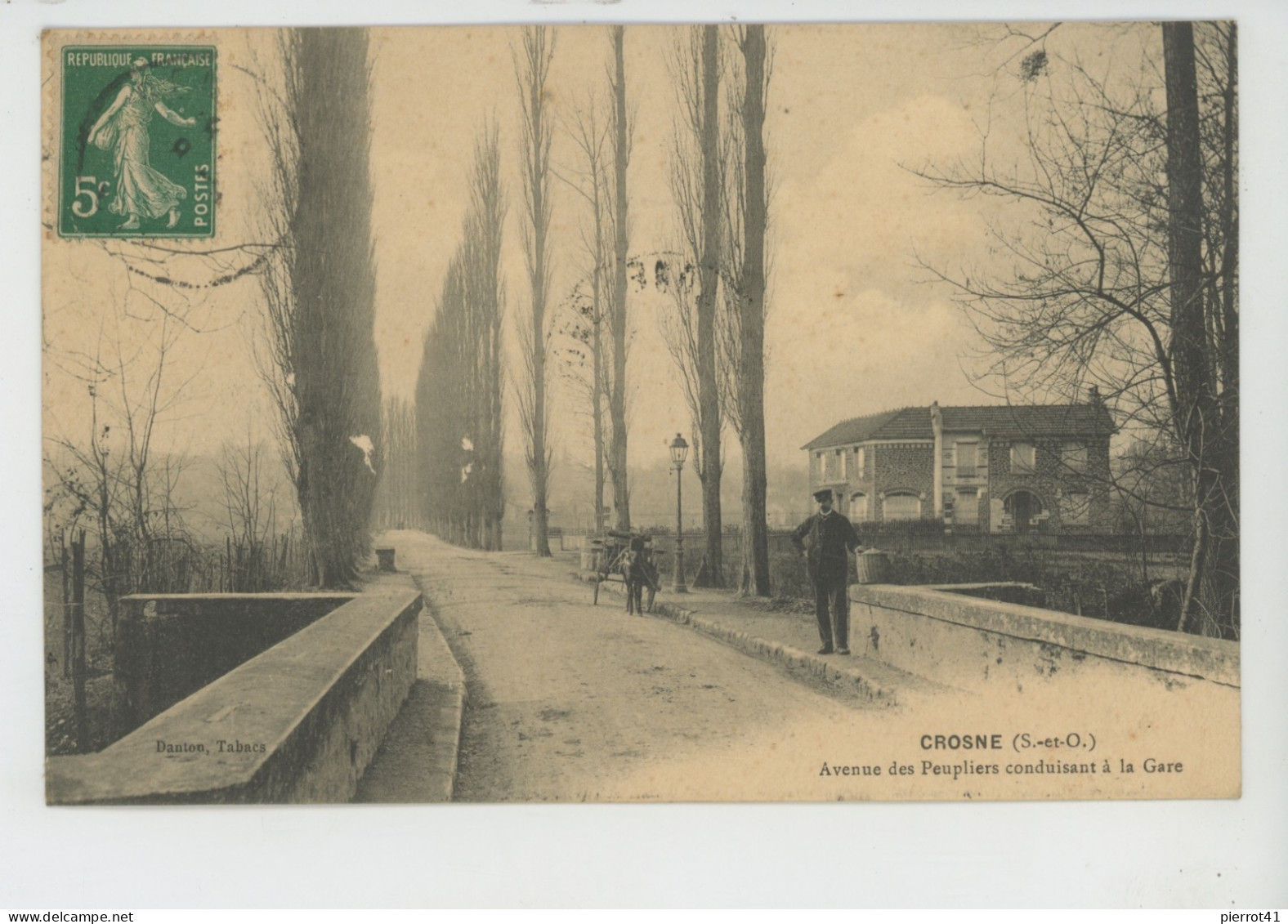 CROSNES - CROSNE - Avenue des Peupliers conduisant à la Gare