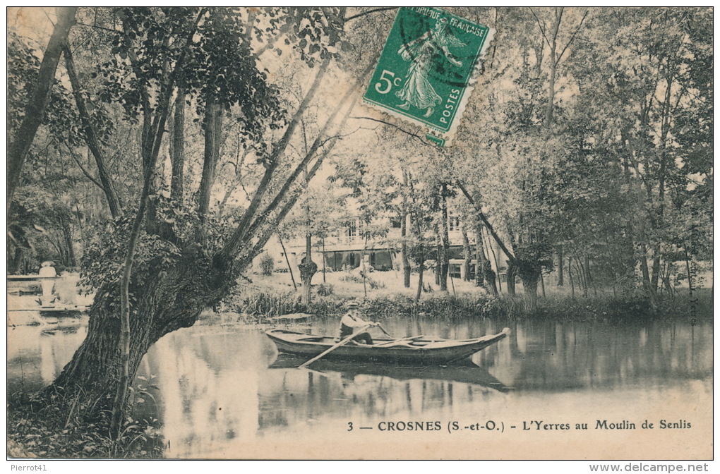 CROSNES - CROSNE - L' Yerres au Moulin de Senlis (animation)