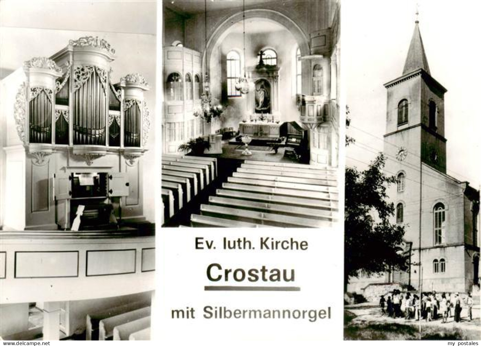 Crostau Ev luth Kirche mit Silbermannorgel