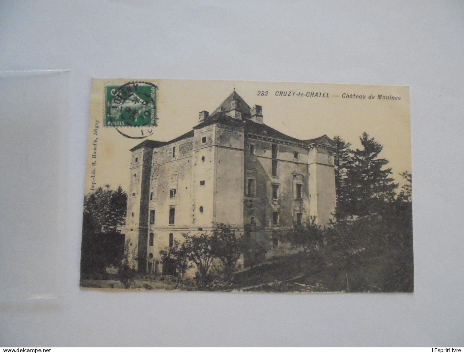 CRUZY LE CHATEL Château de Maulnes  Carte Postale Postcard