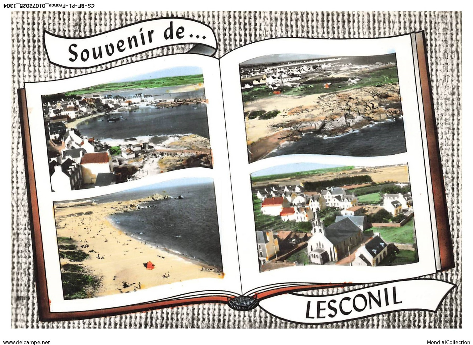 CS-BFP1-0653-29 - Souvenir de LESCONIL - PLOBANNALEC - Les hôtels - Les rochers - La plage - L'église