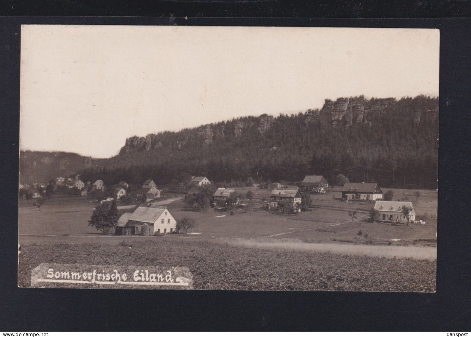 CSR AK Sommerfrische Eiland Ostrov u Tisé 1928 gelaufen