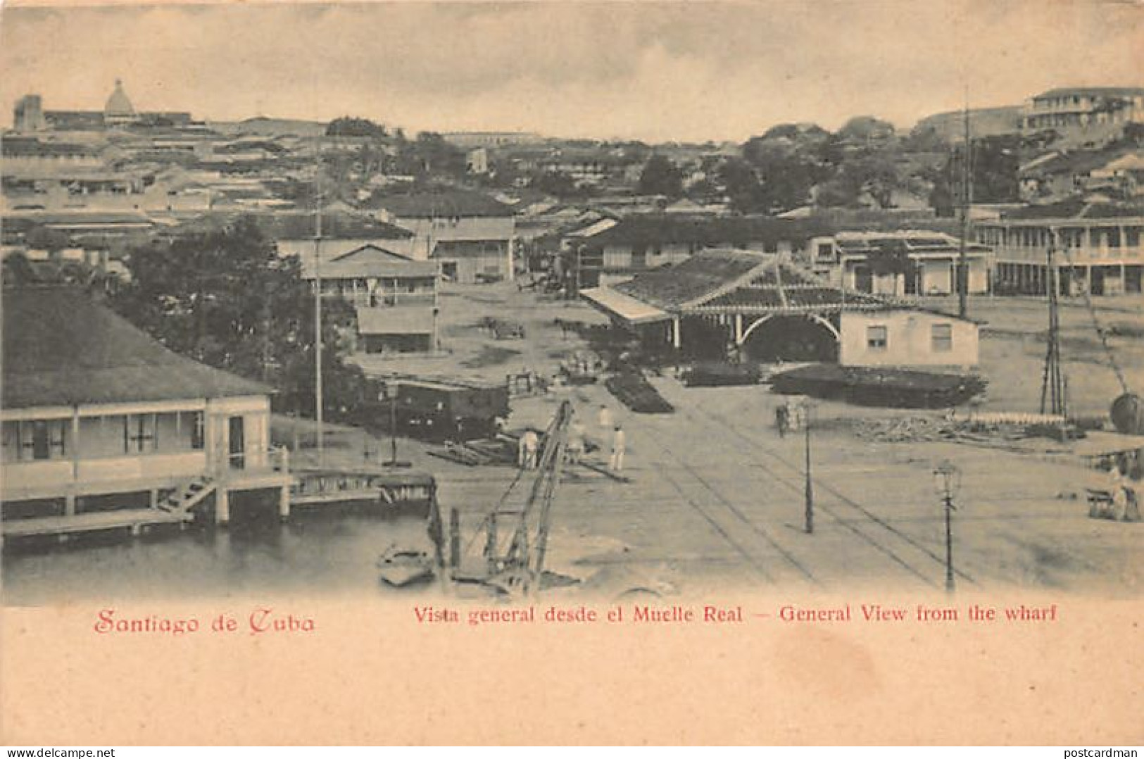 Cuba - SANTIAGO DE CUBA - Vista general desde el muelle real - Ed. desconocido