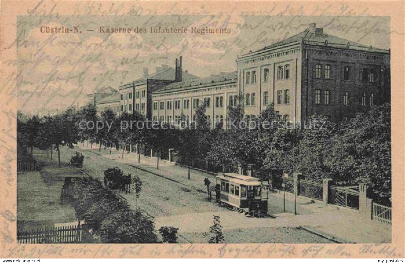 Cuestrin-Neustadt Kuestrin Ostbrandenburg Kostrzyn PL Kaserne des Infanterie-Reg
