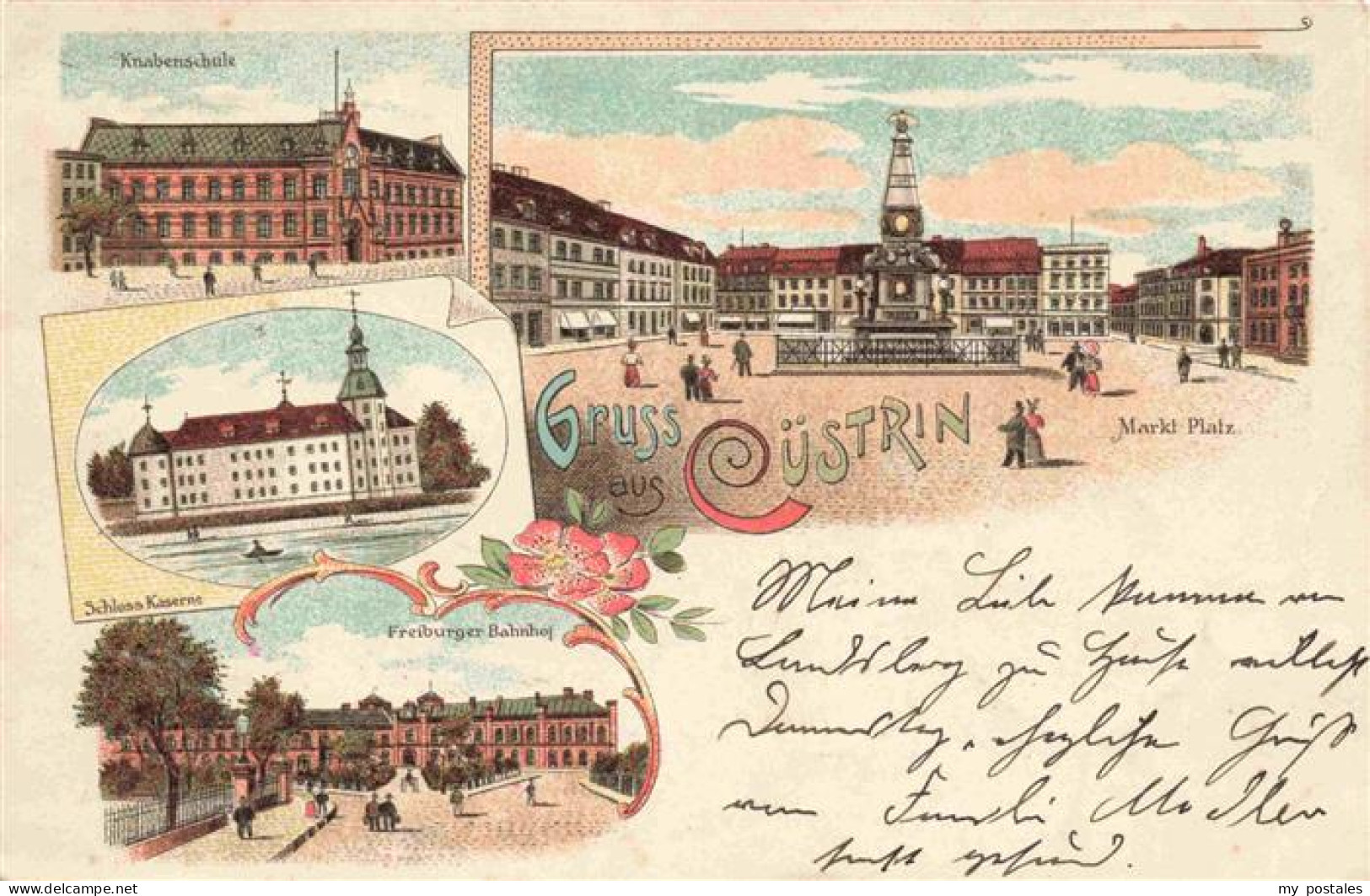 Cuestrin-Neustadt Kuestrin Ostbrandenburg Kostrzyn PL Knabenschule Schloss Kaser