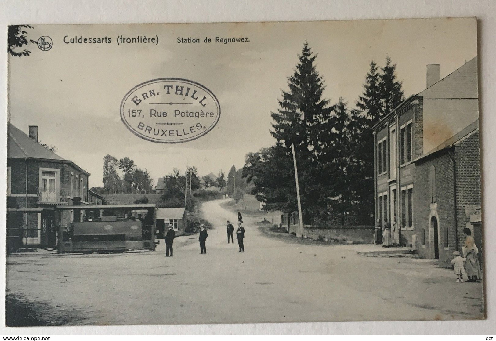 Cul-des-Sarts Culdessarts  Station de Regniowez TRAM A VAPEUR - STOOM TRAM VICINAL