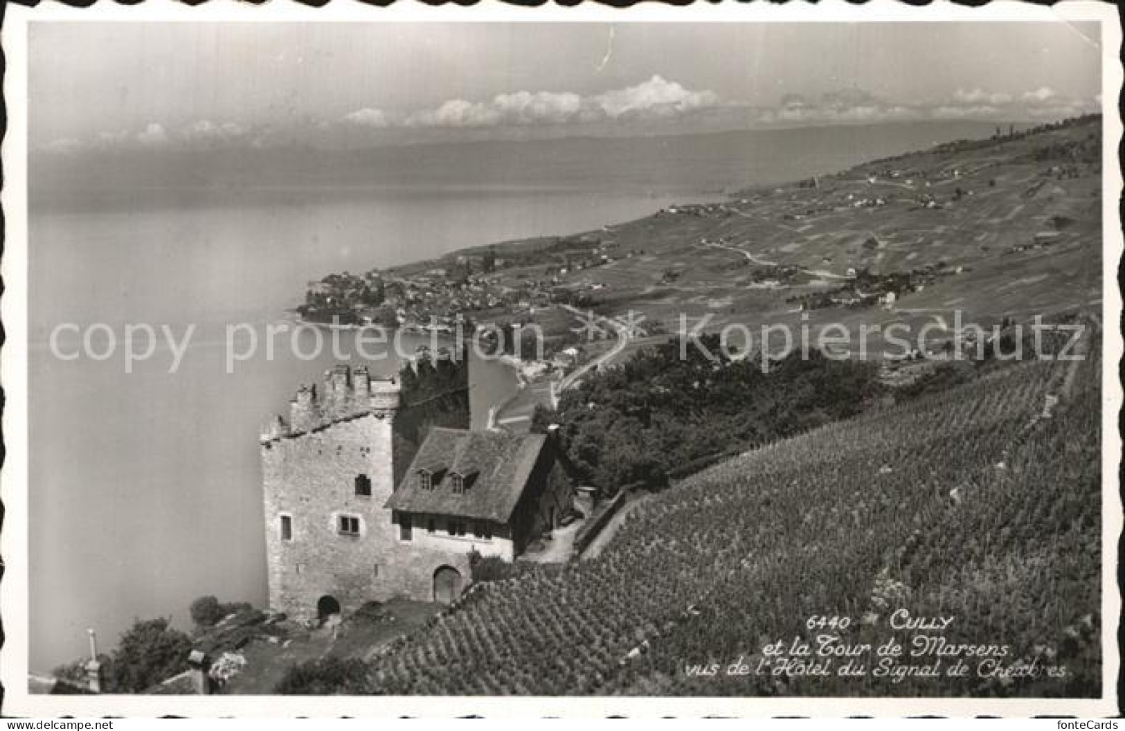 Cully VD Tour de Marsens Hotel du Signal de Chexbres Lac Leman Genfersee