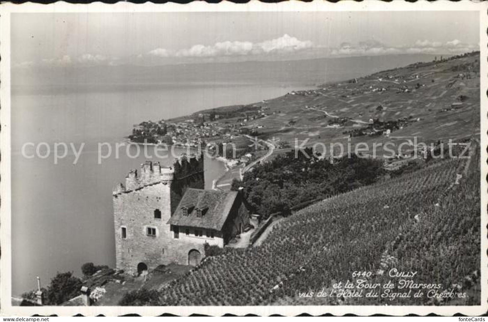 Cully VD Tour de Marsens Hotel du Signal de Chexbres Lac Leman Genfersee