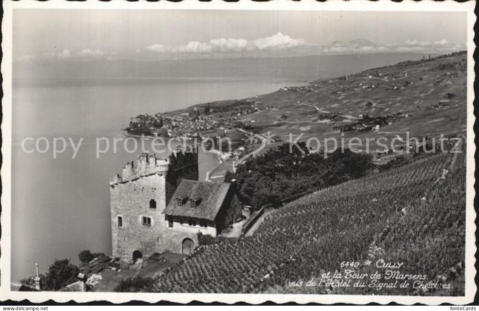 Cully VD Tour de Marsens Hotel du Signal de Chexbres Lac Leman Genfersee