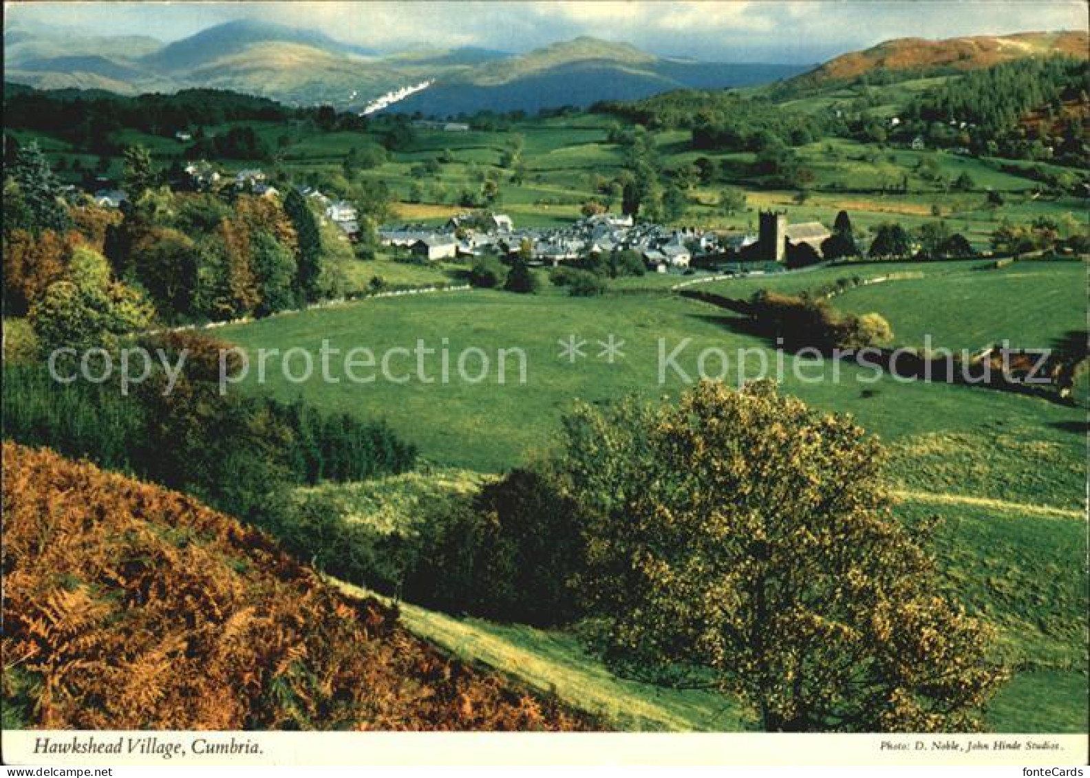 Cumbria Hawkshead Village