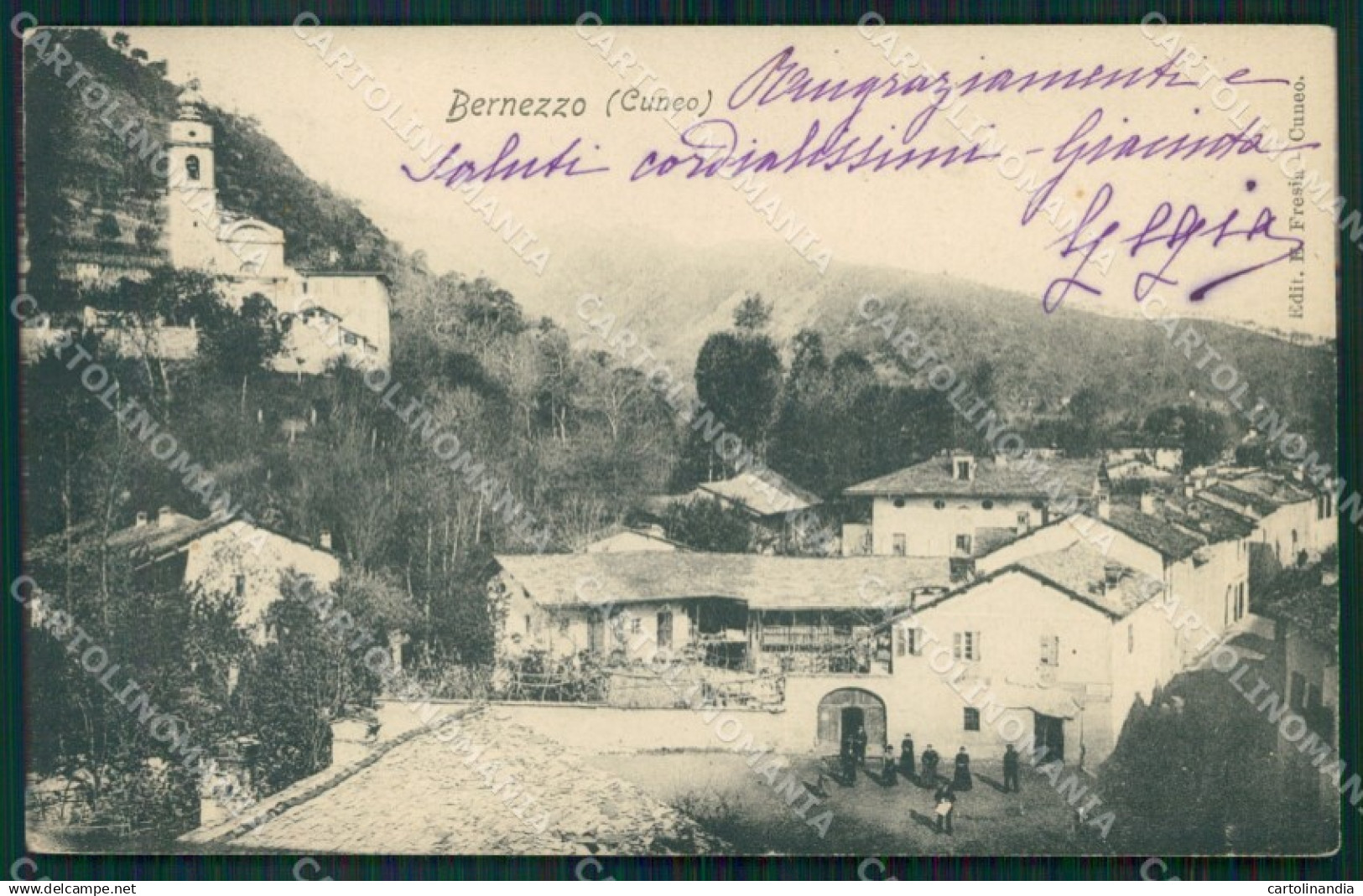 Cuneo Bernezzo cartolina MT7063
