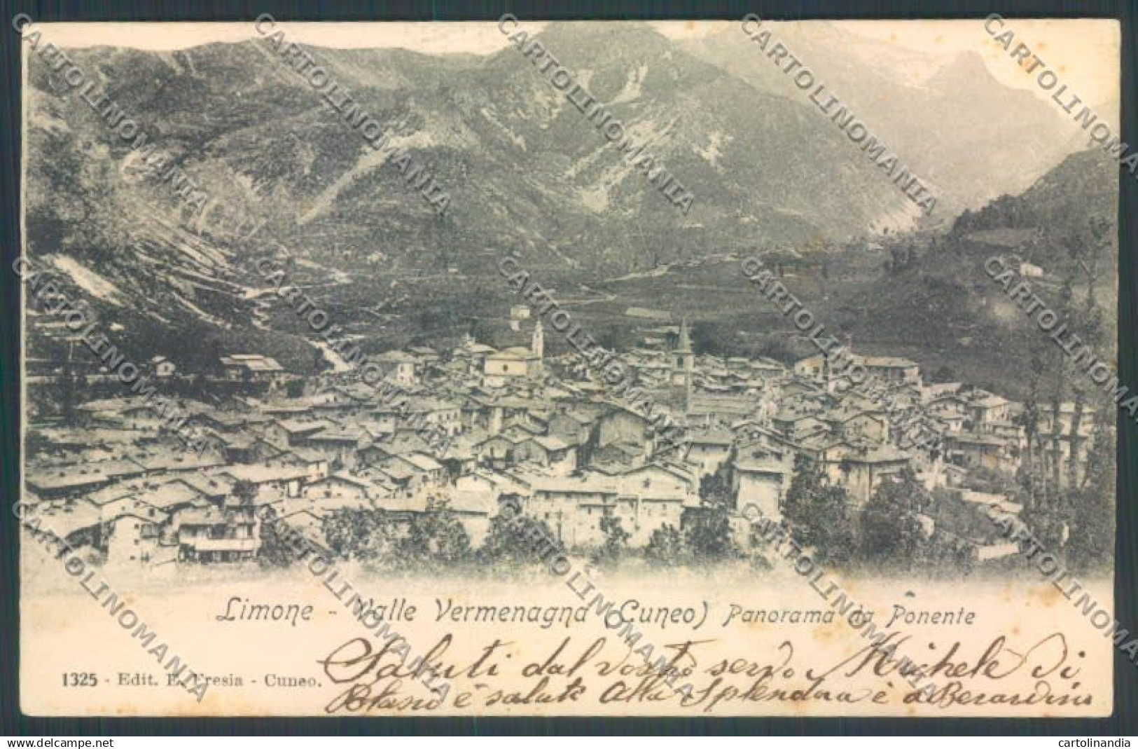 Cuneo Limone Piemonte cartolina ZB2207