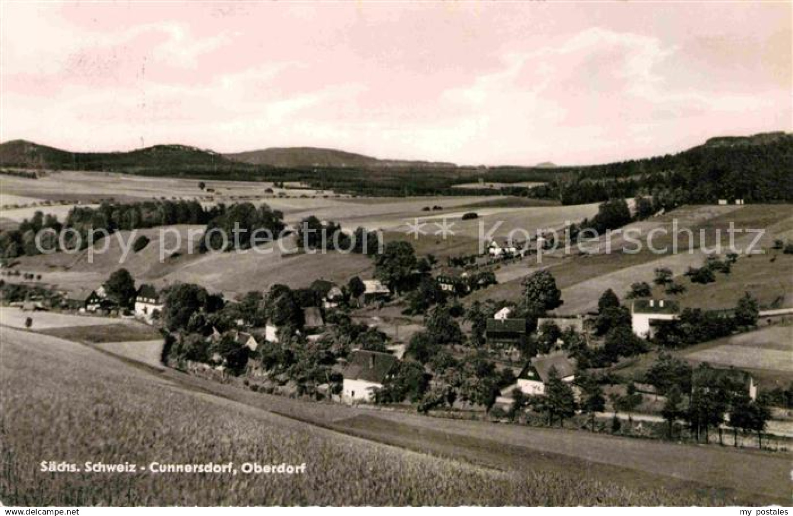 Cunnersdorf Bannewitz Panorama Oberdorf