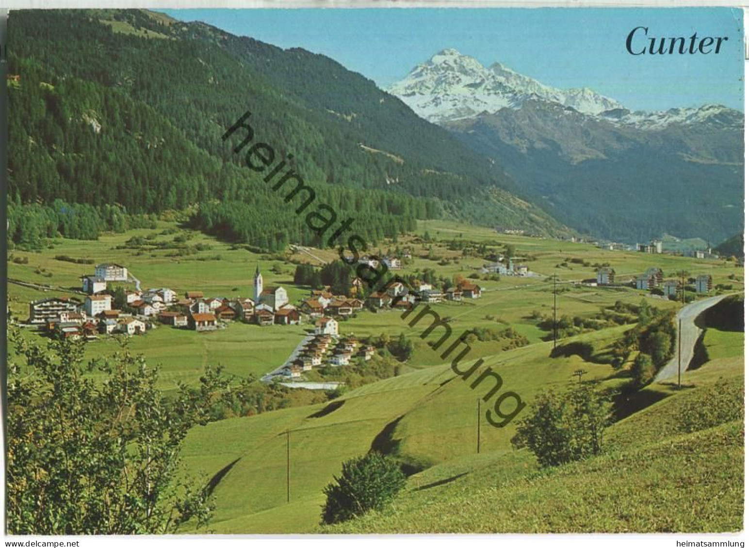 Cunter - Oberhalbstein mit Piz d' Err - Verlag Furter Davos-Platz