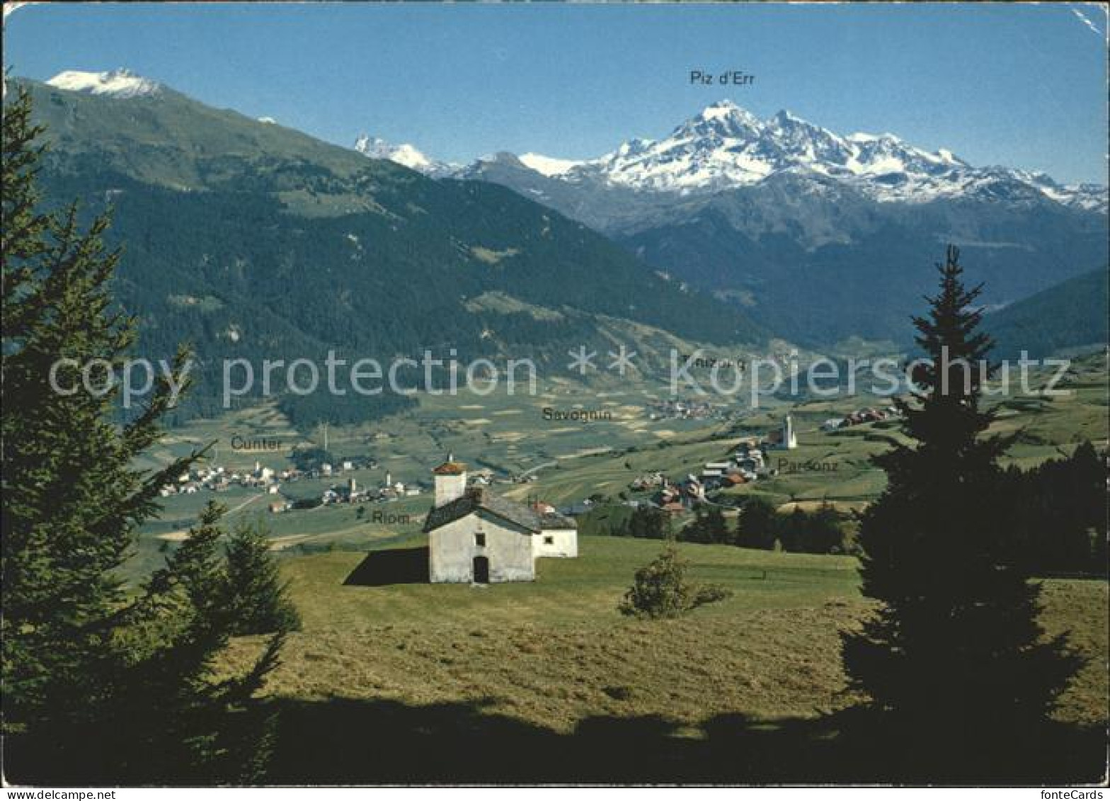 Cunter Riom Parsonz Savognin Tinizong und Piz d Err