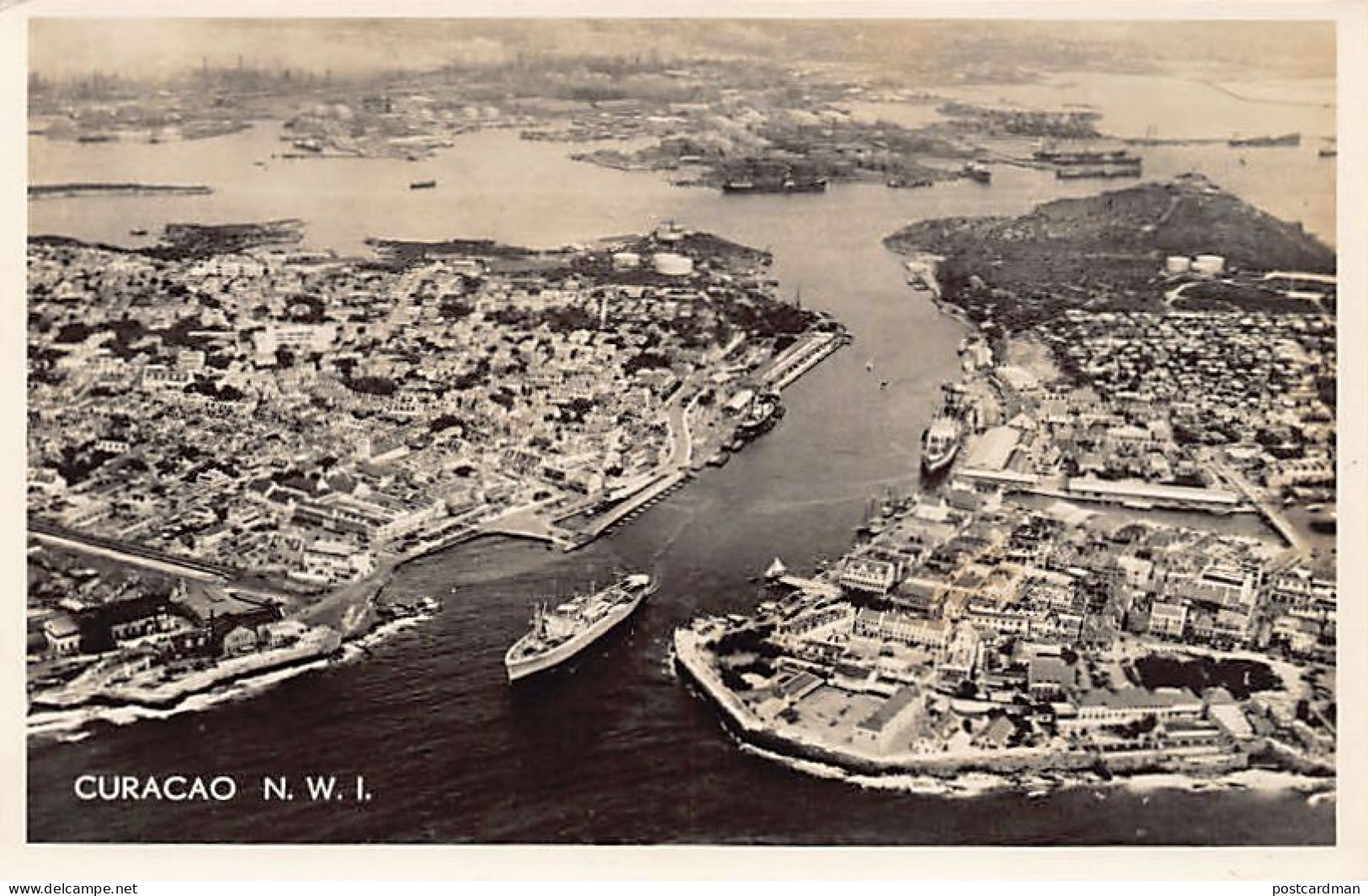 Curaçao - WILLEMSTAD - Aerial view - Publ. Boekhandel Salas