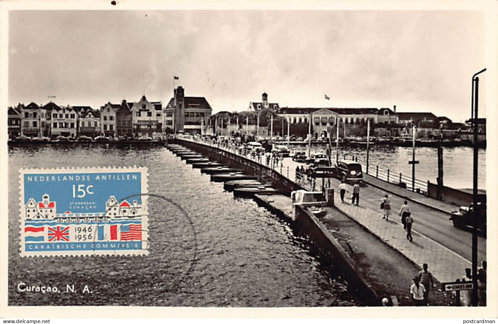 Curaçao - WILLEMSTAD - Ponton bridge - Publ. Hollandsche Boekhandel