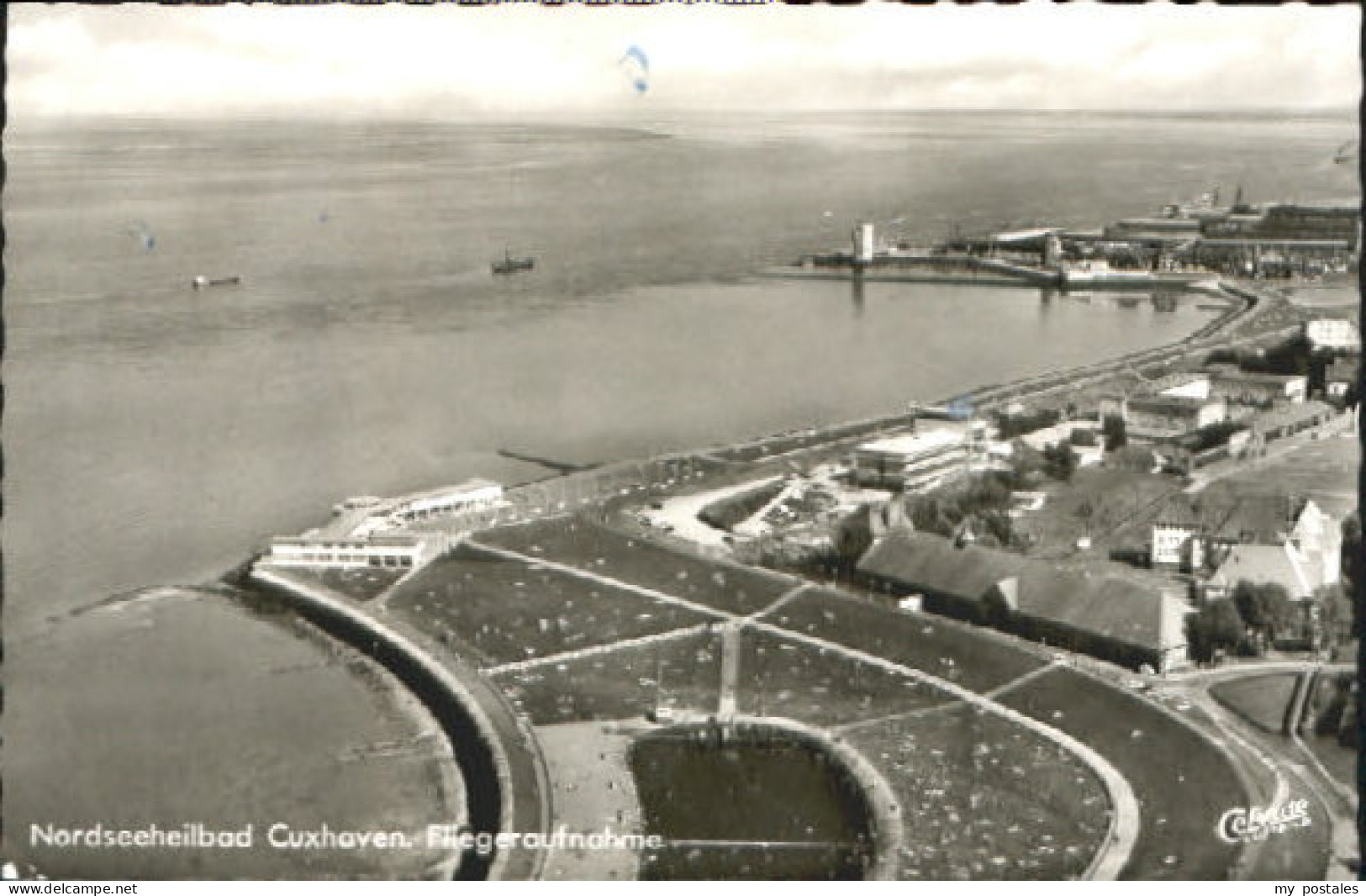 Cuxhaven Nordseebad Cuxhaven Fliegeraufnahme x 1961
