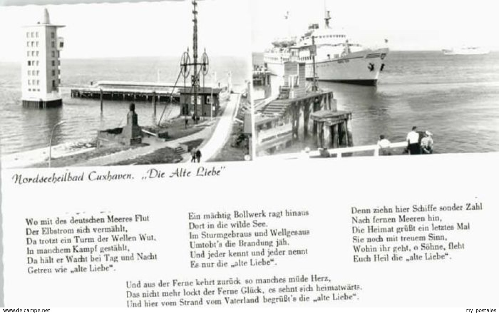 Cuxhaven Nordseebad Cuxhaven  ungelaufen ca. 1955