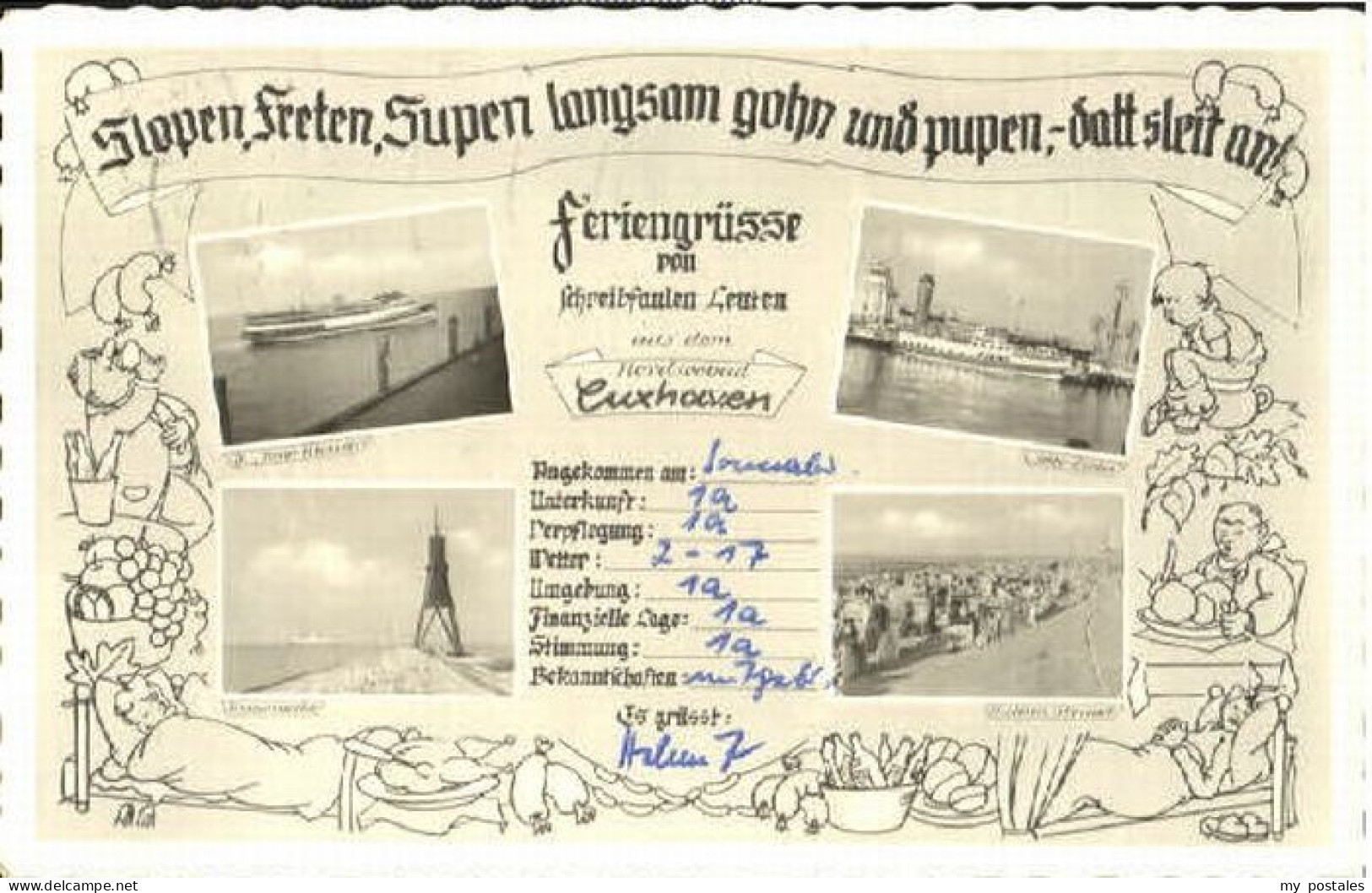 Cuxhaven Nordseebad Cuxhaven  x 1957